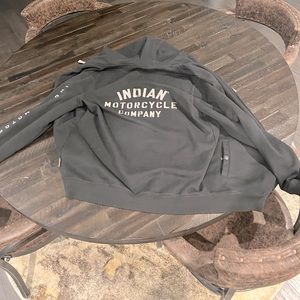 Indian motorcycle zip up hoodie